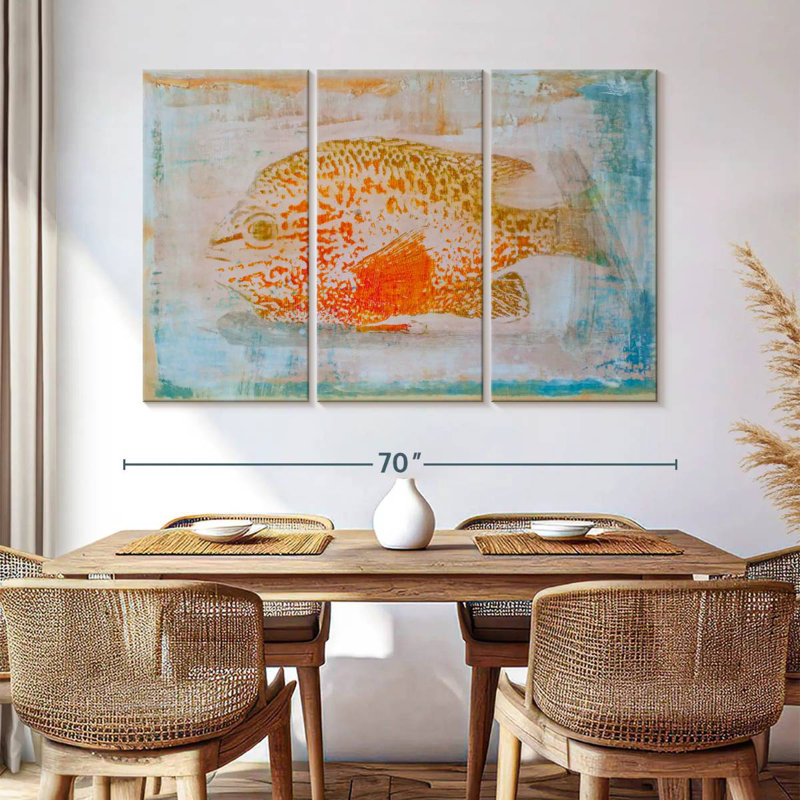 Brampt Orange Sunfish, 42" H x 65" W