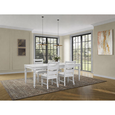 Bellamy Lane 7 Piece Dining Set - Whitewash Finish