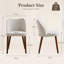 Upholstered Dining Chairs, Soft Fabric Seat with Solid Wood Legs, Modern Kitchen Chairs-1044421196