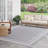 Aseneth Abstract Machine Woven Chenille Indoor/Outdoor Area Rug in Gray-648427787