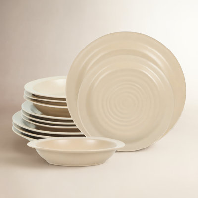 Stone Lain Orbit 12-Piece Dinnerware Set Stoneware