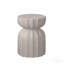 Ensemble de tables basses / d'appoint 2P pour l'intérieur et l'extérieur - MgO Cement - Blanc