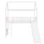 Lit mezzanine simple avec glissade, lit maison avec glissade-648564127