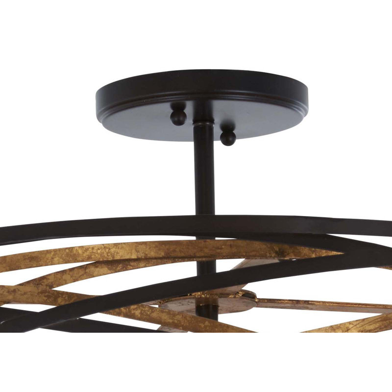 Brayden Studio Harnett Dark Bronze Finish Pendant Light