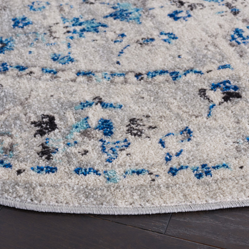 Tapis oriental en jute Madison, Rond 6 pi 7 po