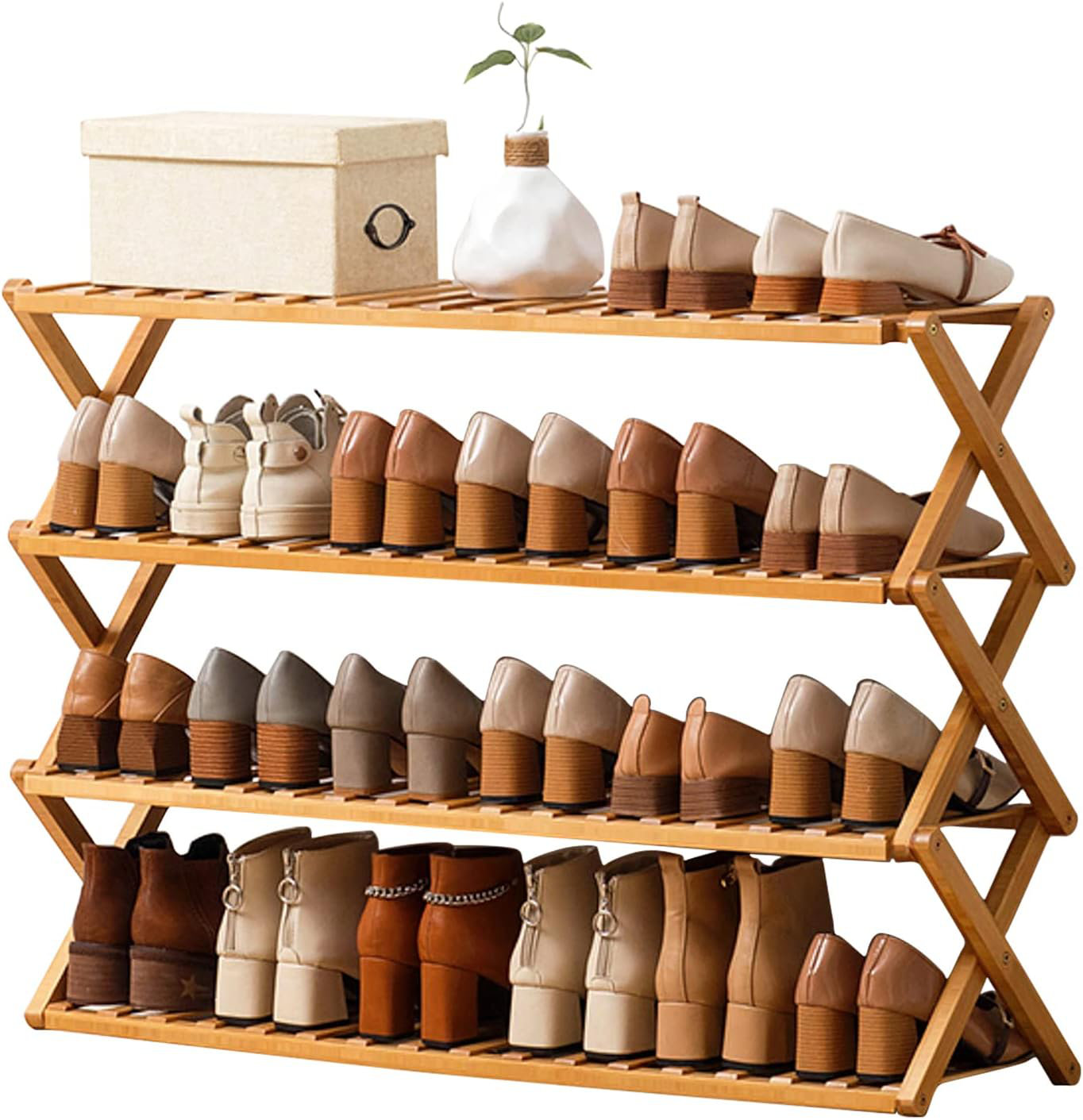 Rebrilliant 24 Pair Shoe Rack Wayfair