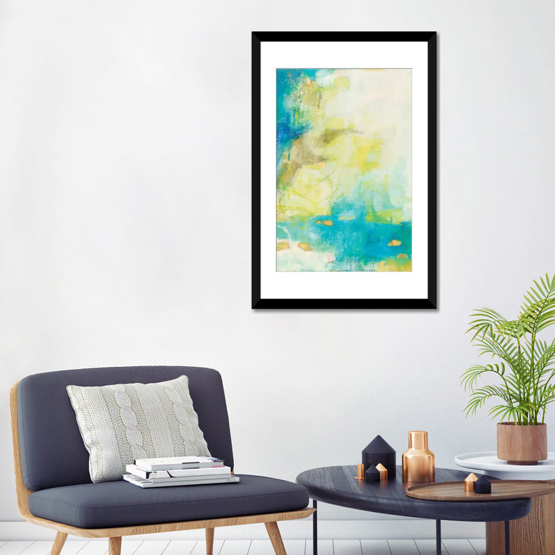 " Coze " by Sue Jachimiec, 26" H x 18" W x 1.5" D, Black Framed Canvas