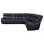 Hayden Black Dual Power Reclining Sectional Sofa