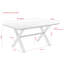 Sybil Extendable Metal Base Dining Table-658689125