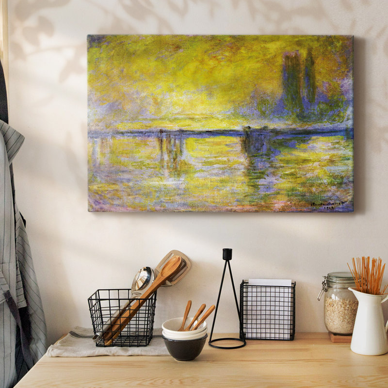 Pont Charing Cross, toile sur toile 02, H 40 po x l 60 po