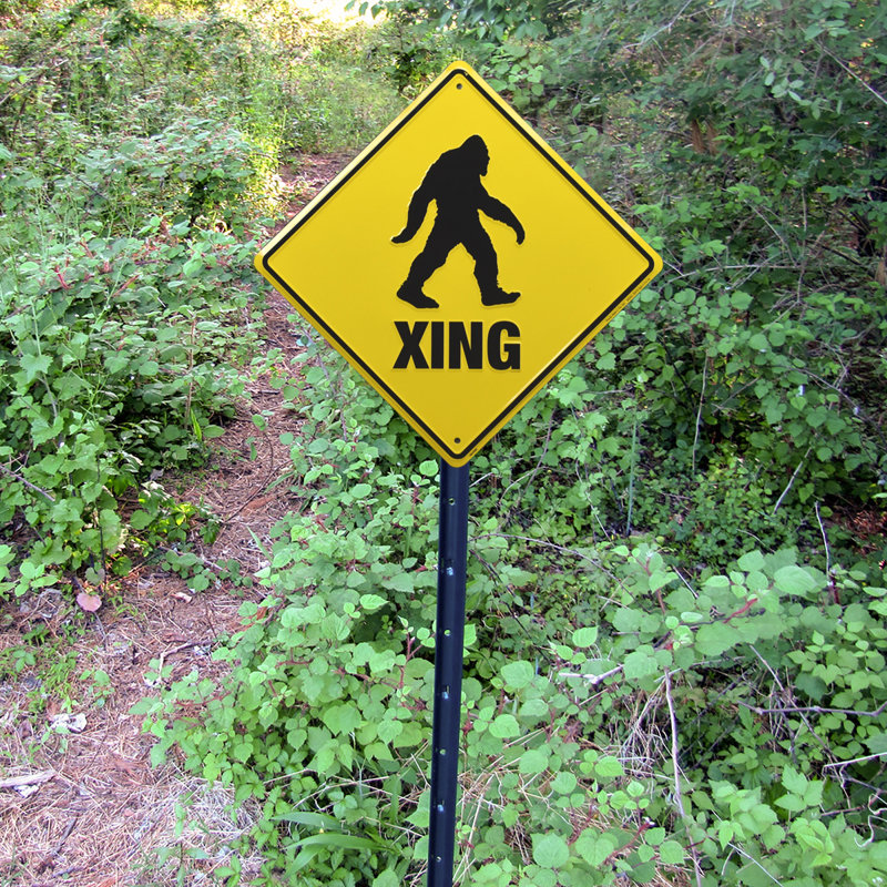Panneau d'avertissement d'avertissement Bigfoot XING