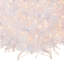 The Holiday Aisle® Dunhill Fir White Tree with Clear Lights-839235933