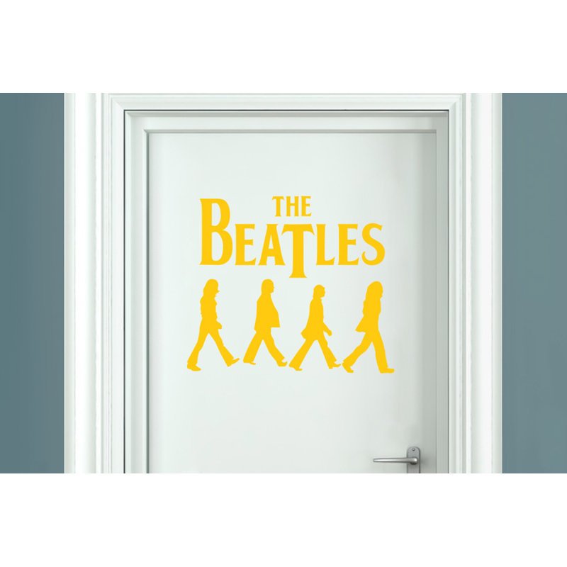 Entertainment Wall Decal, Dark Yellow