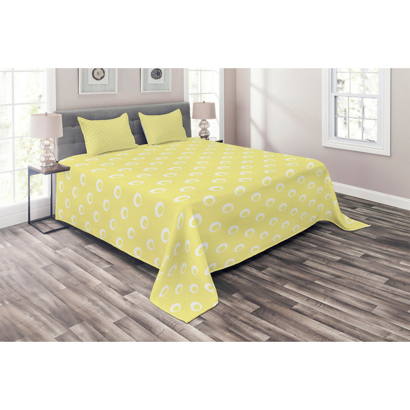 Polyester Geometric Shapes Coverlet