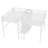 Beige White Twin Over Twin Metal Loft Bed with Double Desk, Shelves & Wardrobe Storage