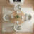 5-Piece Modern Round Dining Set With 46" Pedestal Table & Upholstered Barrel Chairs-123843096