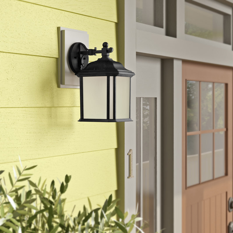 Kent One Light Outdoor Wall Lantern from Generation Lighting , Oxford Bronze, 11.5" H x 6.5" W x 8.5" D, No