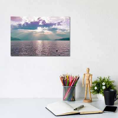 Kiss In The Lake by Beli - Wrapped Canvas Print