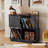 2 Tier 160 vinyl record players  Audio Media Cabinet Storage-1260652542