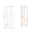 White 2 Kitchen Collection - Armoire et garde-manger utilitaire avec design élégant et rangement fonctionnel pour 4 portes