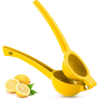 Zulay Kitchen Last Drop Lime Squeezer - Single Bowl - Yellow