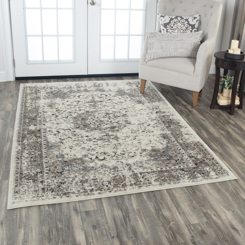 Tapis gris «Tout ce qui est vieux», Rectangle 7 pi 10 po x 10 pi 10 po