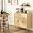 47'' Buffet Cabinet with Storage,Yacchi home Sideboard Rattan Cabinet with 2 Large Drawers-497930510