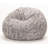 Saxx 4 Ft Plush Round Bean Bag - Premium Luxe Faux Fur-1760398752