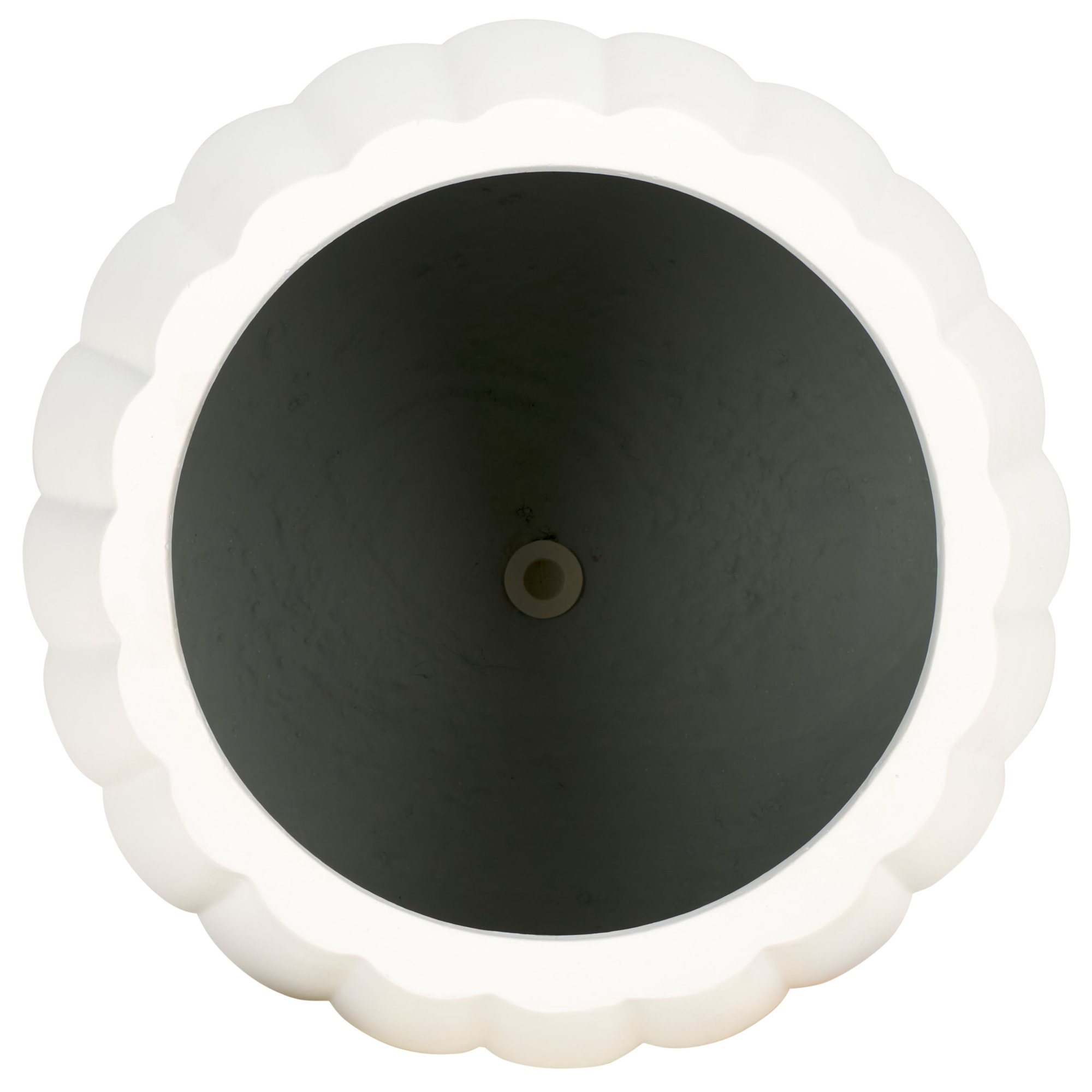 Prussia Concrete Pot Planter, White