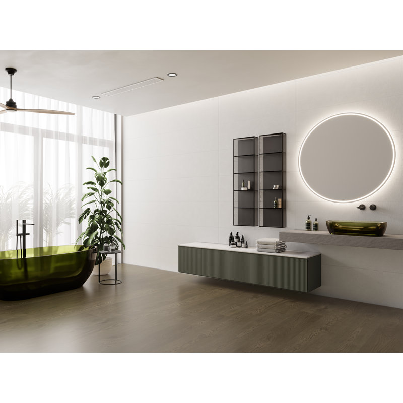 Shell Pure White 3-D Textured 16X48 Ceramic Tile