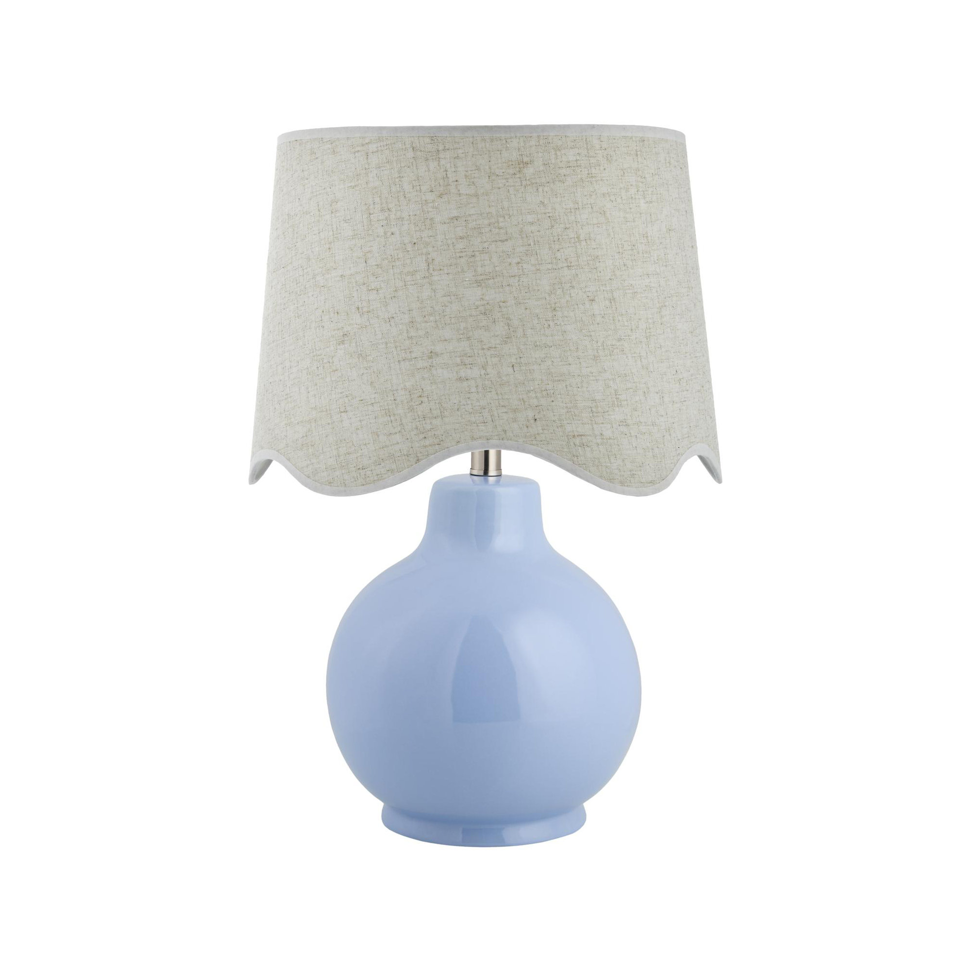 Maura Accent Table Lamp, Beige, 22"H x 15"W x 15"D, Blue