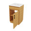 Meuble-lavabo de style champêtre 20 po avec lavabo en céramique