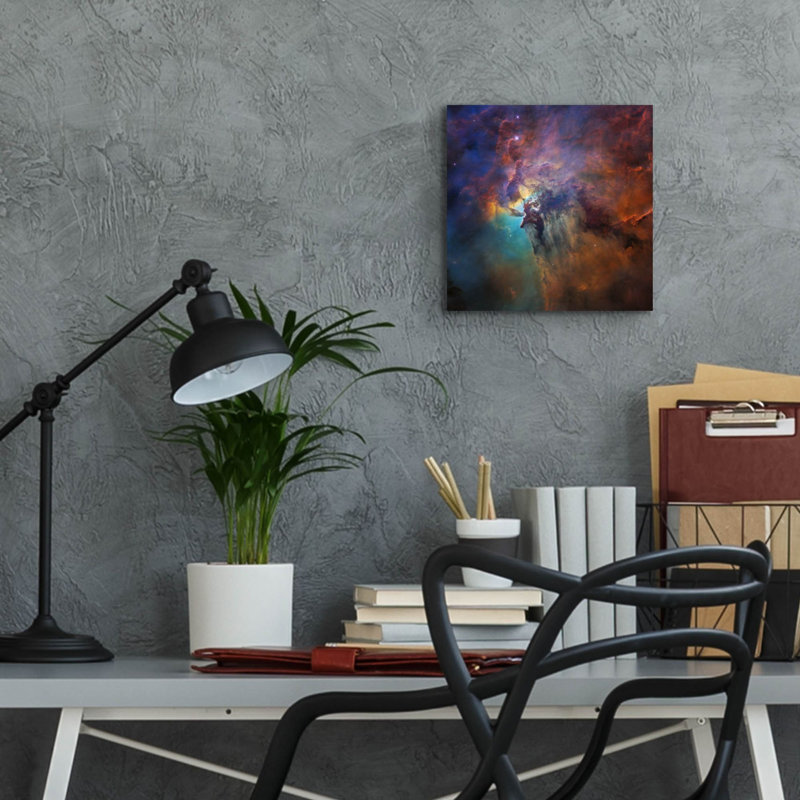 «Lagoon Nebula» par la téléscope Hubble de la NASA, art mural en verre acrylique