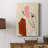 Terra Rosa Abstract I -Custom Wrapped Gallery Cavas