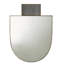 Lianna Half-circle Marble Wall Mirror