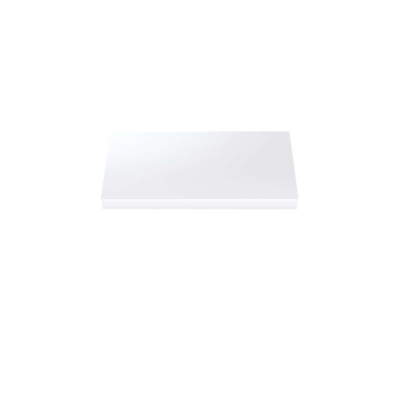 Painted Wood Floating Shelf, White