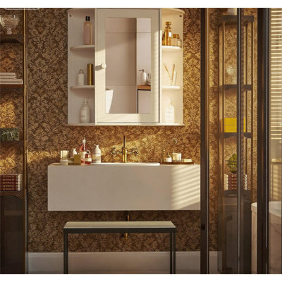 Armoire à pharmacie de salle de bain avec miroir