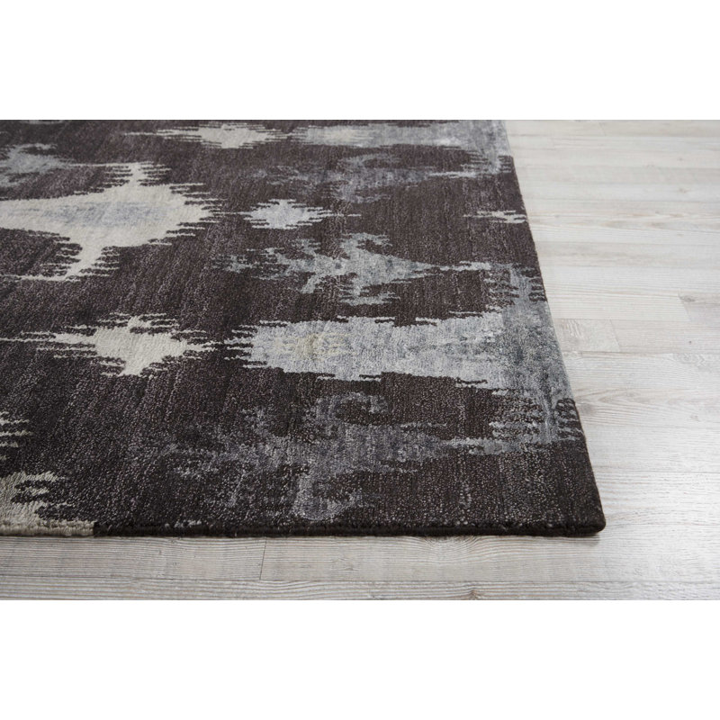 Hunterstown Wool Ikat Indoor Rug, Rectangle 3'9" x 5'9"