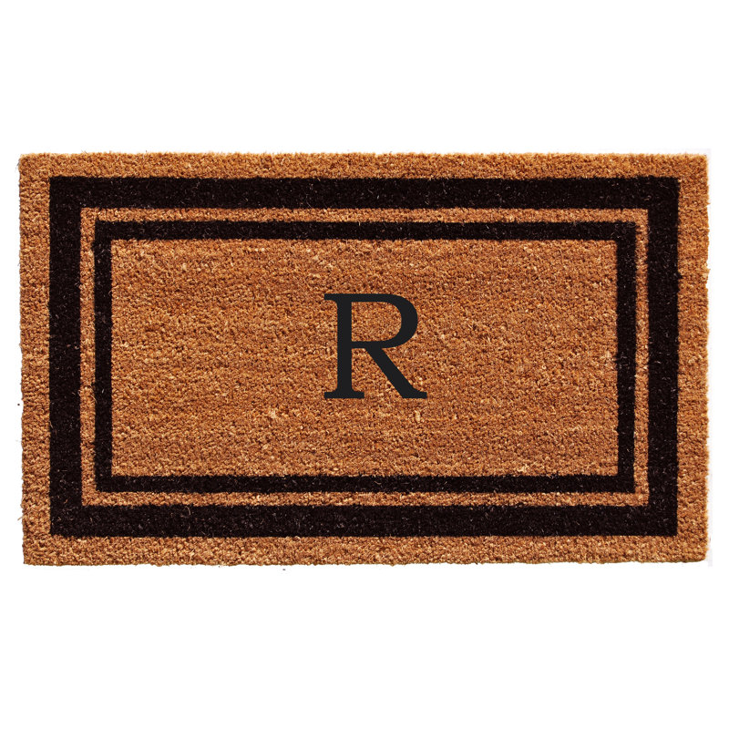 Tapis d'entrée antidérapant Stortz, Brun / Noir, R, Rectangle 1 pi 6 po x 2 pi 6 po