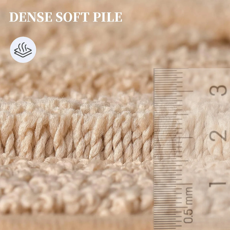 Tapis de bain absorbant antidérapant (ensemble de 3), Beige