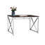 Bureau en MDF Madison / chrome Madison (sans les chaises de bureau)