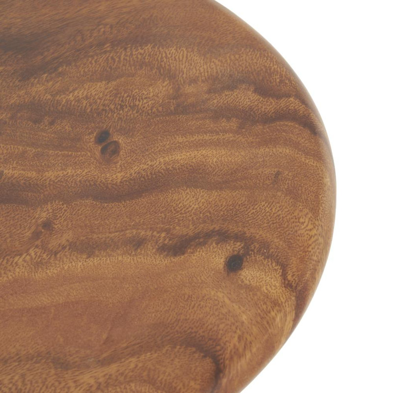 Table d'appoint en bois Claymon, H 15,85 po x L 15,75 po x l 15,75 po