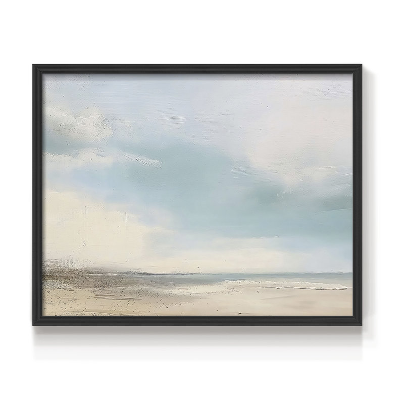 Série abstraite - CXVII - Reproduction encadrée - Restickable, Noir, noir, noir, noir, H 16 po x l 20 po
