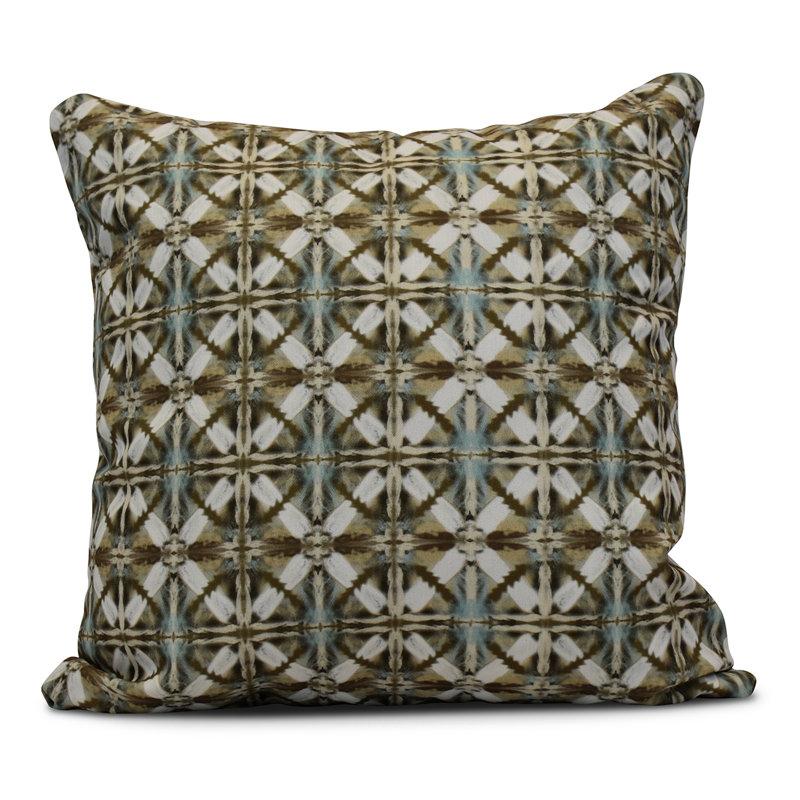 Housse de coussin carrée/insert, H 26 po x l 26 po, Marron