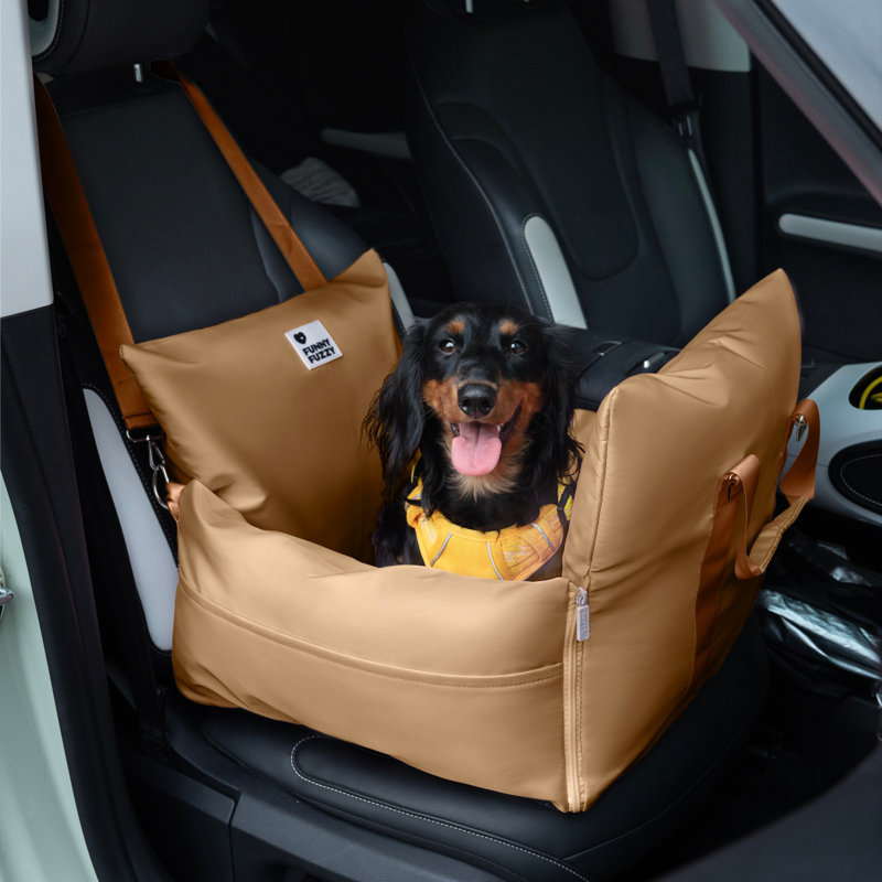  Lit voiture imperméable pour chien First Class, brun, Brun