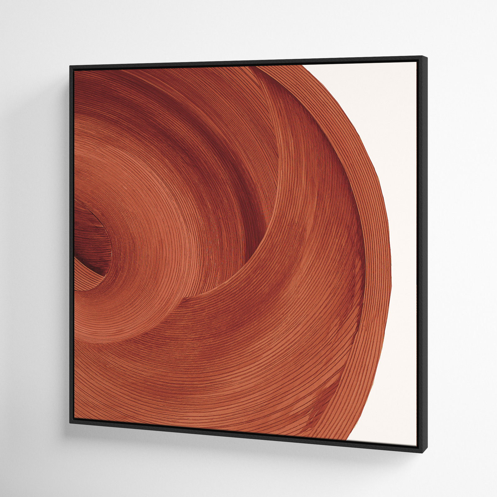 Thormond "Affogato" Painting, Espresso , 31.5" H x 31.5" W x 2" D