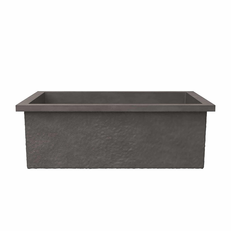 Évier de cuisine en béton Pacifica NativeStone® L 30 po x l 19 po, Ardoise