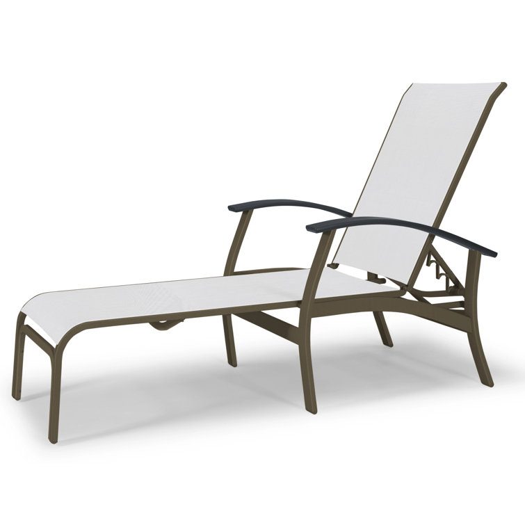 Askar Outdoor Rust-Resistant Metal Chaise Lounge