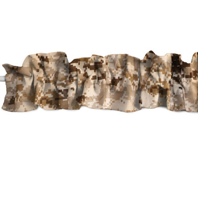 Cantonnière en mélange de coton Camouflage