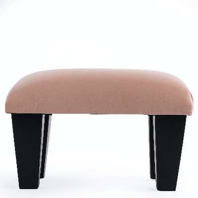 Gunes 38cm Wide Velvet Rectangle Footstool Ottoman